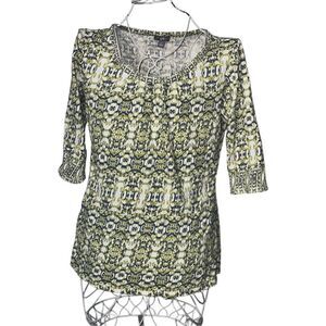 Beautiful J. jill 3/4 sleeve Top Blouse Round neck top SIZE small GOOD  CONDITIO